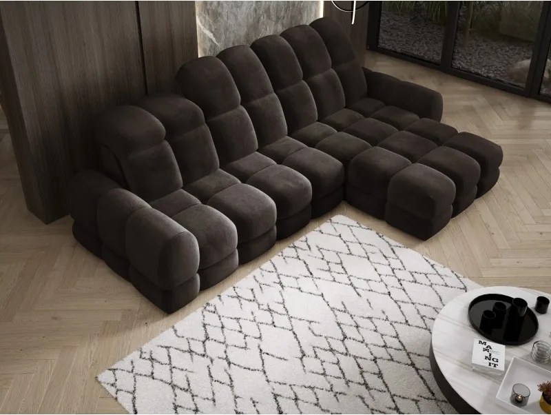 Narożnik TOLLO MINI S Prawostronny Elektryczna regulacja Salvador 04 kolor Szary WERSAL