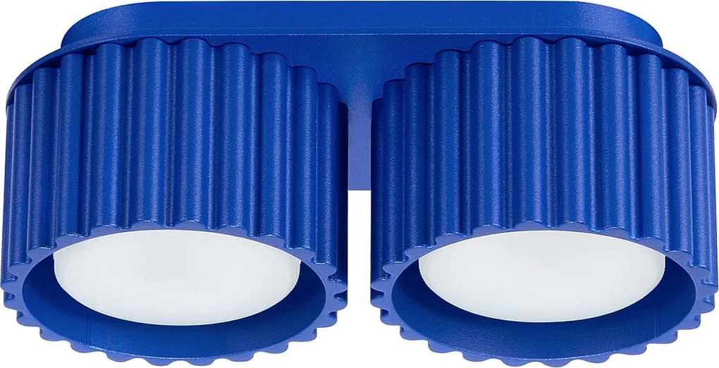 Lampa Sufitowa Minimalistyczny Aura, Aluminium - 2 Źródło - L.21 X H.12 Cm - Ultramaryna