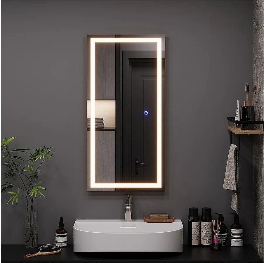 Lustro łazienkowe szkło 80x40x2.8 miral