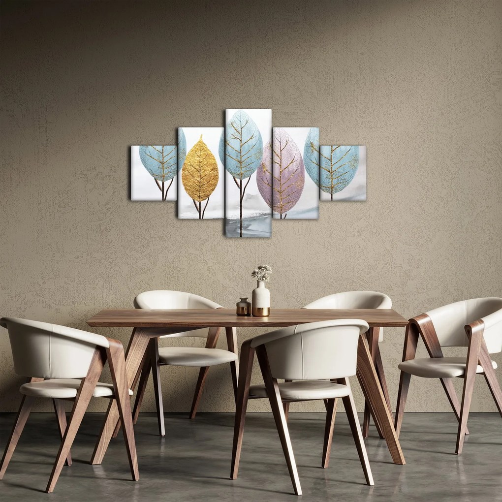 Obraz - Designowe drzewa (125x70 cm)
