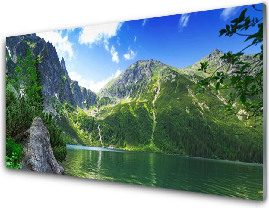 Panel Szklany Kryształowe Jezioro W Górach