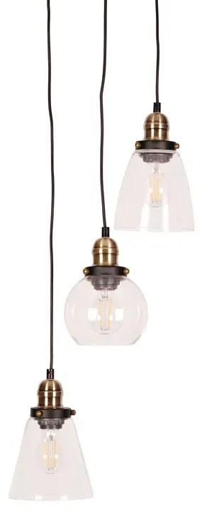 Nowoczesna lampa wisząca z 3 zwisami - S610-Ferva