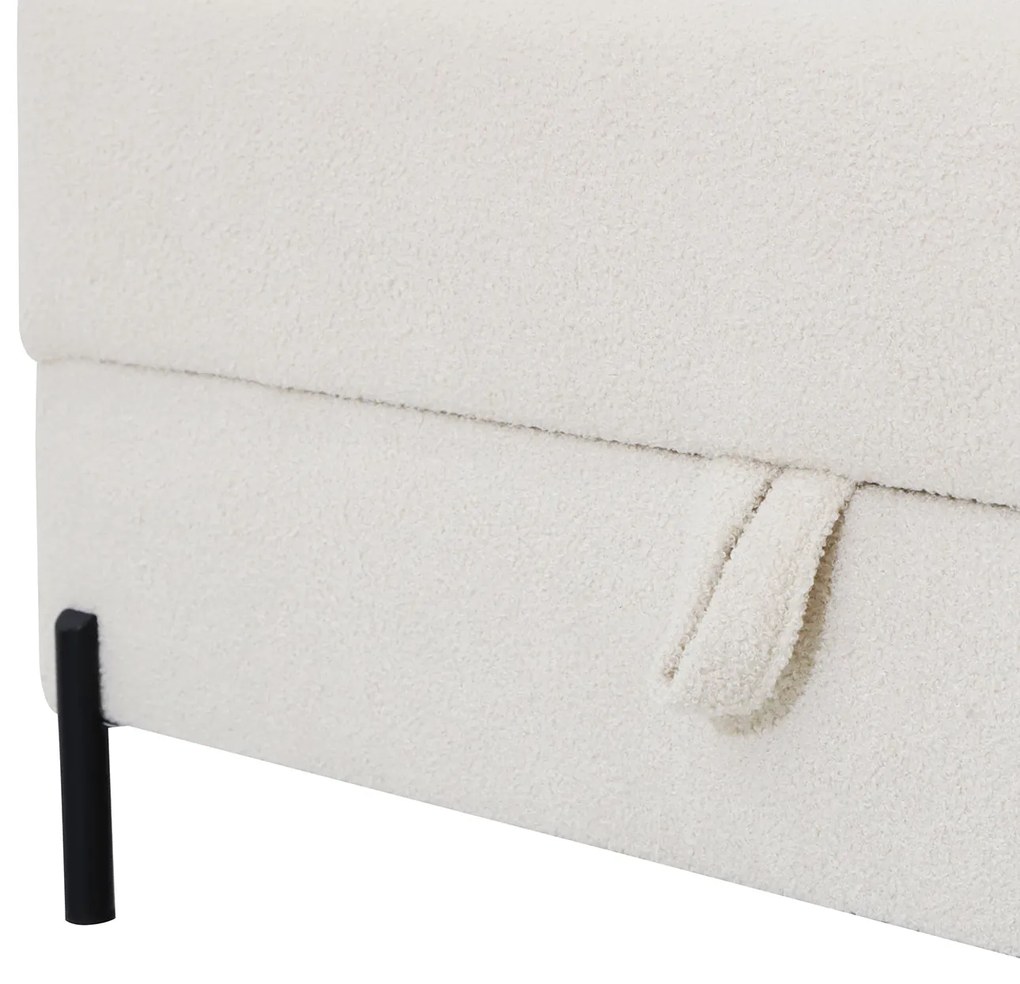 Podnóżek Tymon 100 × 50 cm Szary