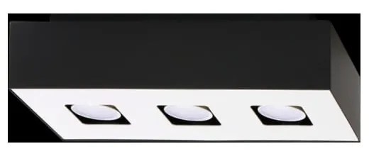 Czarna lampa sufitowa Sollux Hydra 3