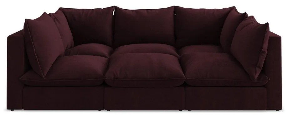 Bordowa sofa 255 cm Manao – Makamii