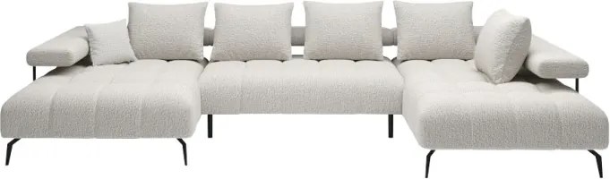 Narożnik MAGNETIC XL układ U Prawostronny elektryczna regulacja siedziska tkanina KANSAS WERSAL