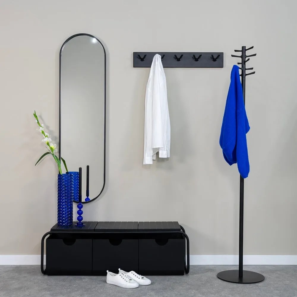 Czarny metalowy wieszak 35x178 cm Pull – Spinder Design