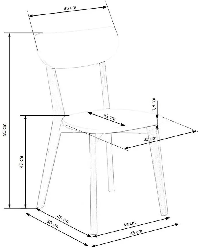 Białe Krzesło Do Kuchni N8-R37