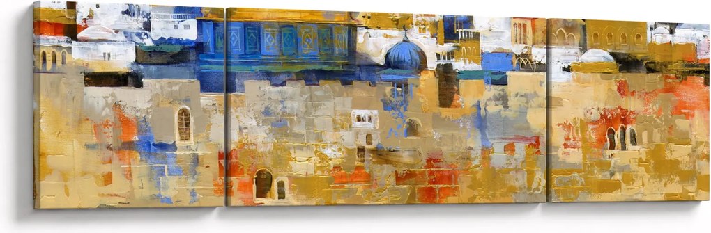 Obraz - Ściana płaczu, Jerozolima, Izrael (170x50 cm)