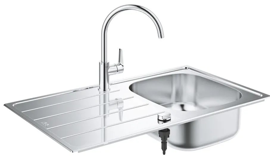 GROHE 31562SD1 - Zestaw zlewozmywaka i baterii kuchennej BAU 860 x 500 mm stal nierdzewna