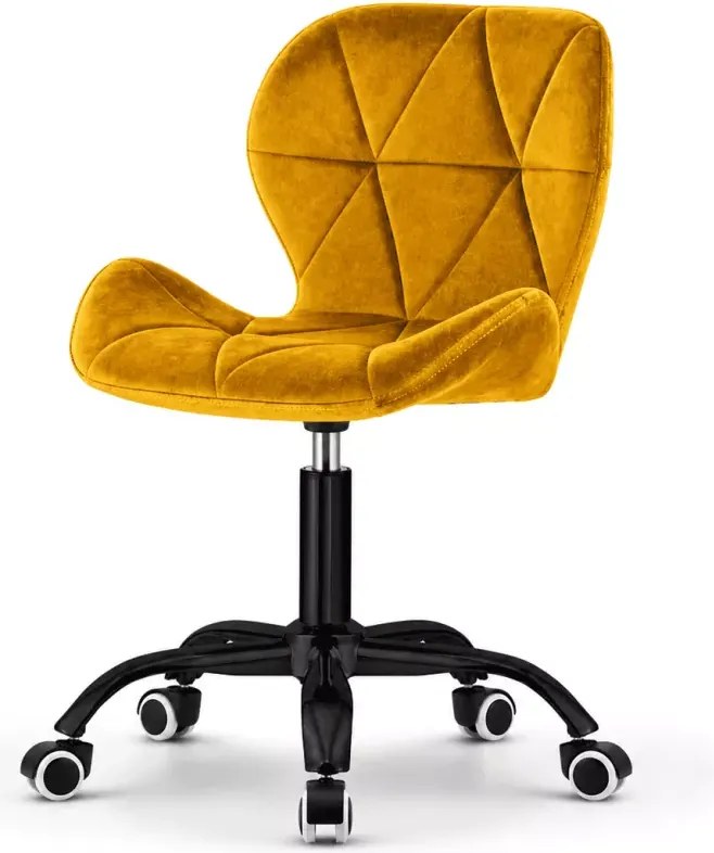 Nowoczesne i ergonomiczne krzesło welurowe Ikast z unikatowym wzorem, idealne do biura i gabinetu