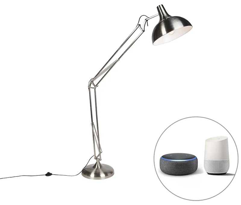 Inteligentna lampa stojąca stalowa w tym Wifi A60 - Hobby Nowoczesny Oswietlenie wewnetrzne