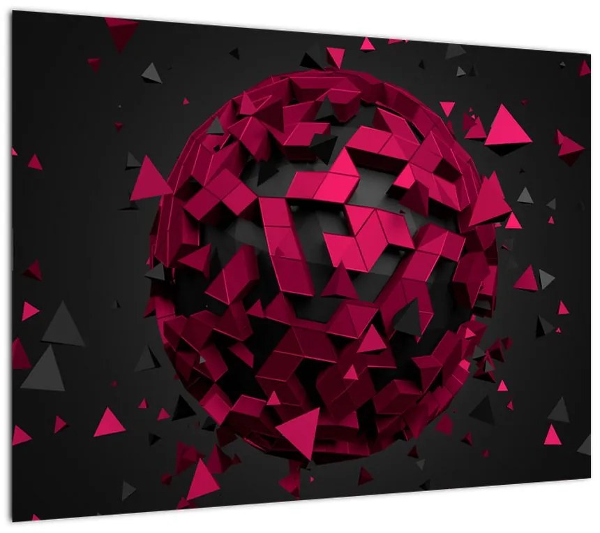 Obraz abstrakcji 3D (70x50 cm)