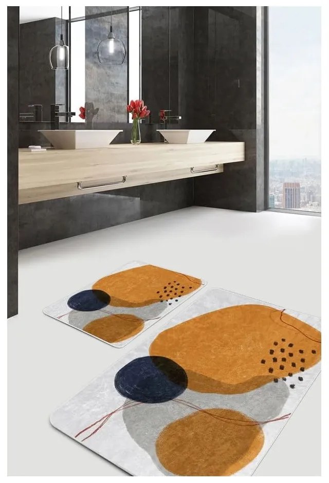 Aksamitne dywaniki łazienkowe zestaw 2 szt. 60x100 cm – Mila Home