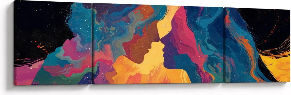 Obraz - Kosmiczna miłość (170x50 cm)