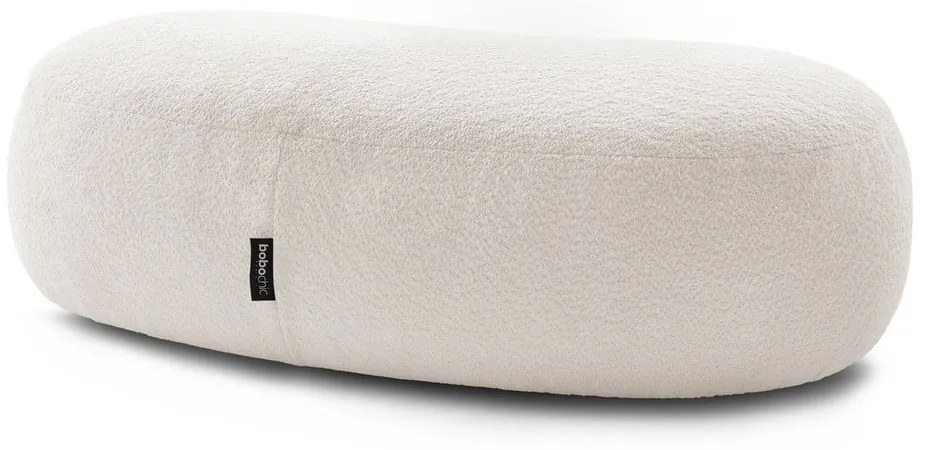 Biały podnóżek z materiału bouclé Saint-Germain – Bobochic Paris