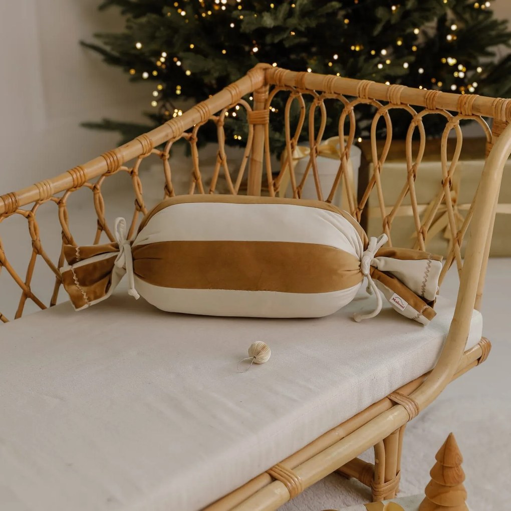 Poduszka świąteczna w pasy - Cukierek