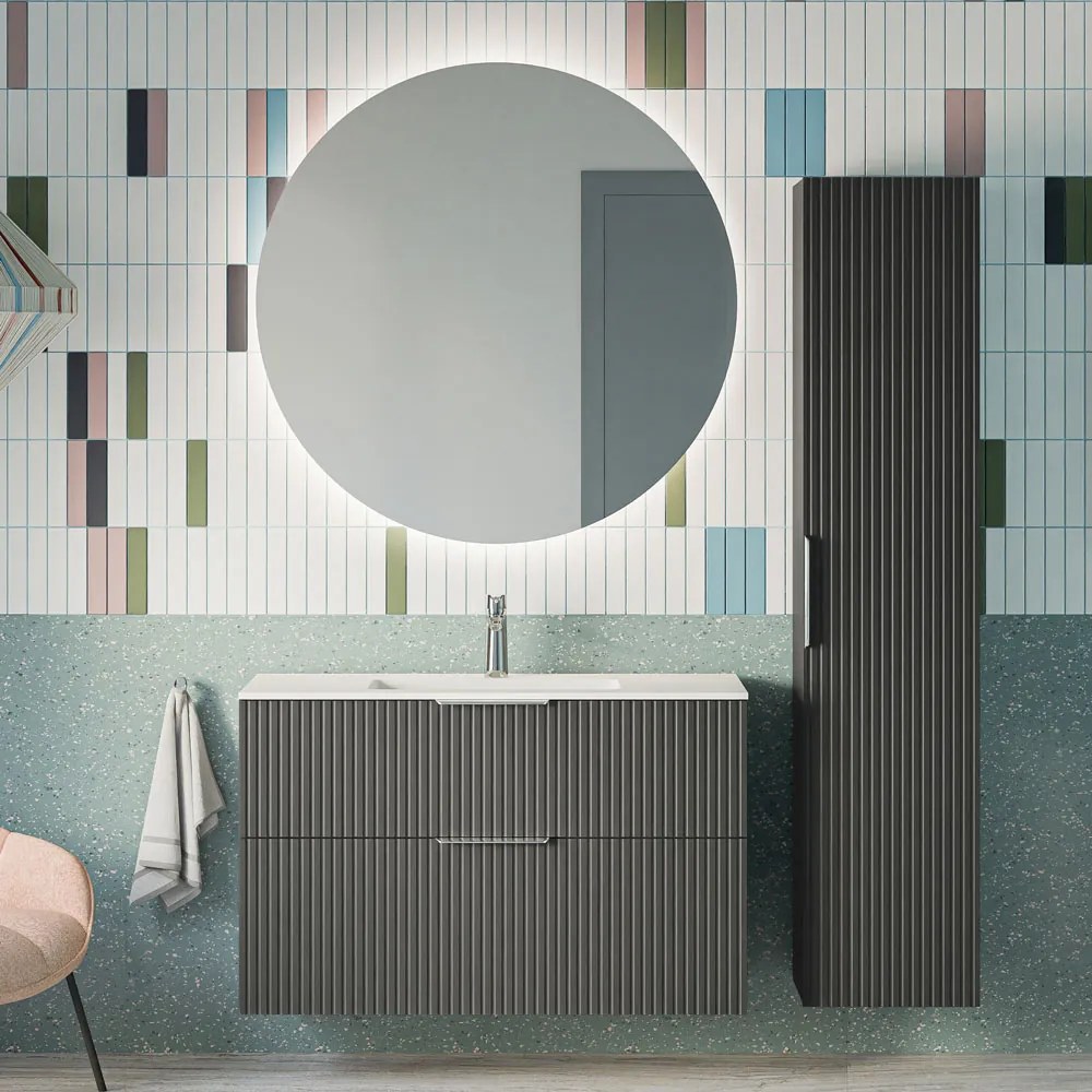 Zestaw mebli łazienkowych TIM 100 cm z umywalką