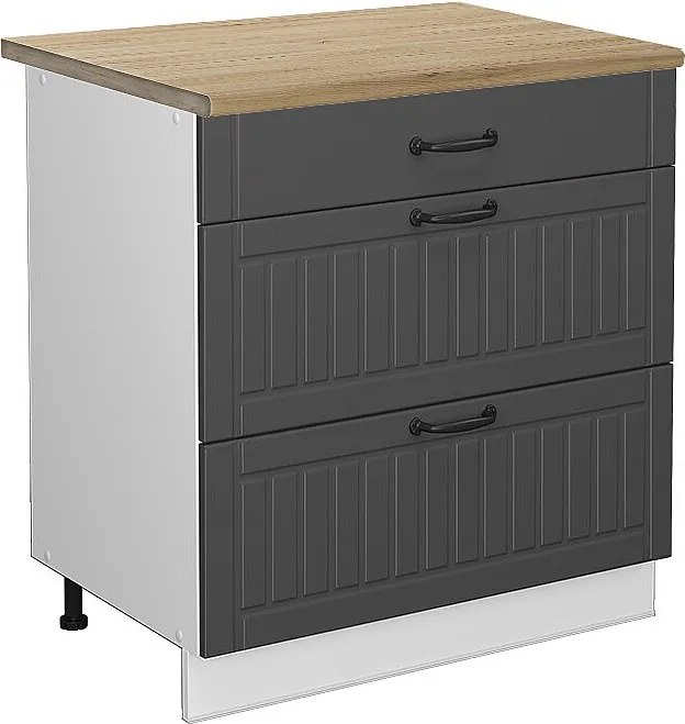 Szafka dolna do kuchni antracytowy domek wiejski 80x60x82 fame-line