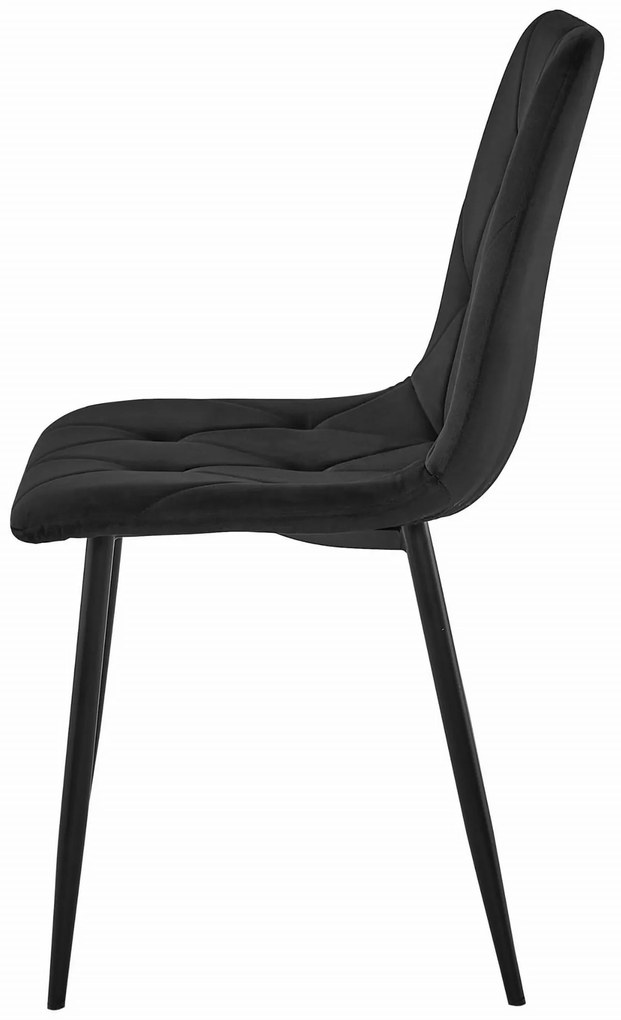 Zestaw stół NP 120x80 Craft Czarny + 4 krzesła LIBRA czarne