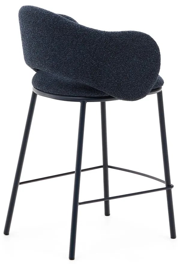 Ciemnoniebieski hoker (wysokość siedziska 65 cm) Maina – Kave Home
