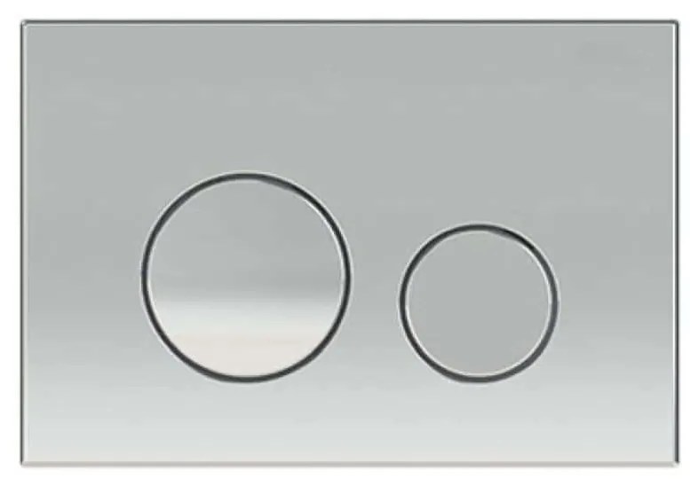 Przycisk spłukujący srebrny ENCO