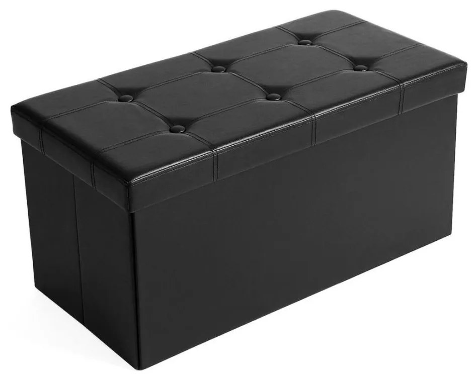 Ławka skórzana SULTAN czarna