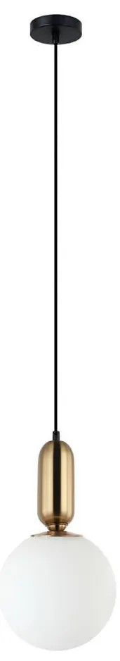 ITALUX PND-02340-1M-BRO - Lampa wisząca ALDEVA 1xE27/40W/230V czarno-brązowa