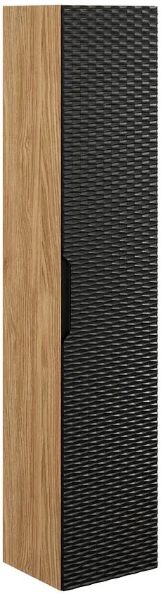 Czarny nowoczesny słupek łazienkowy Z0-D99