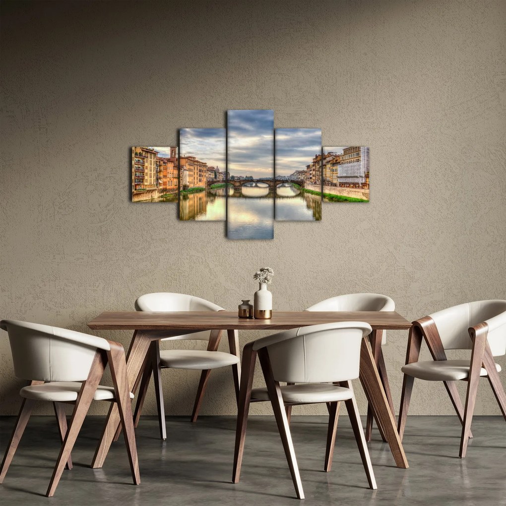 Obraz - Most przez rzekę (125x70 cm)