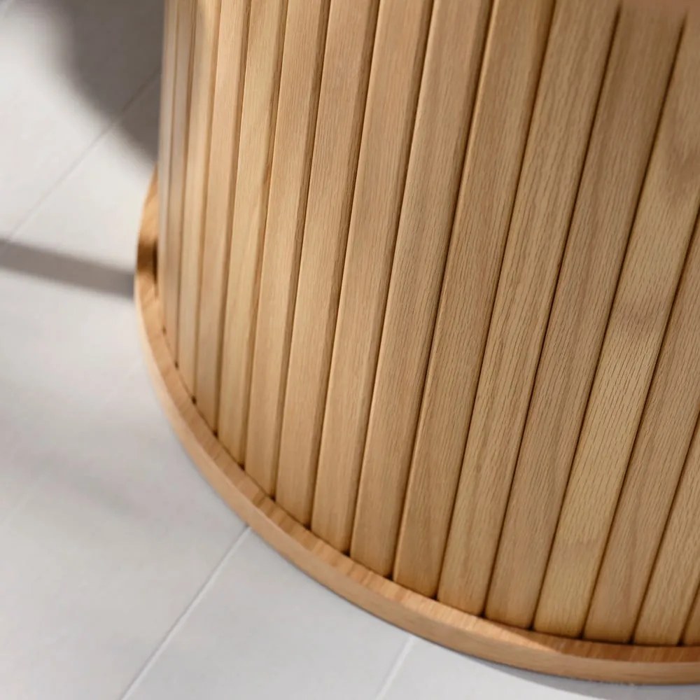 Okrągły stół w dekorze dębu ø 120 cm Nola – Unique Furniture