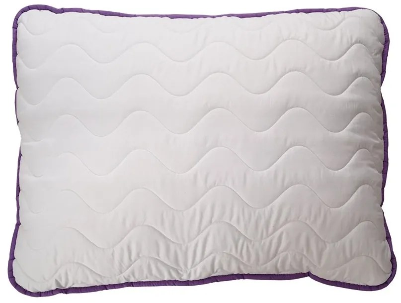 Całoroczna kołdra pikowana 140x200 cm z poduszką BELLA LAVENDER 70x90 cm, biała