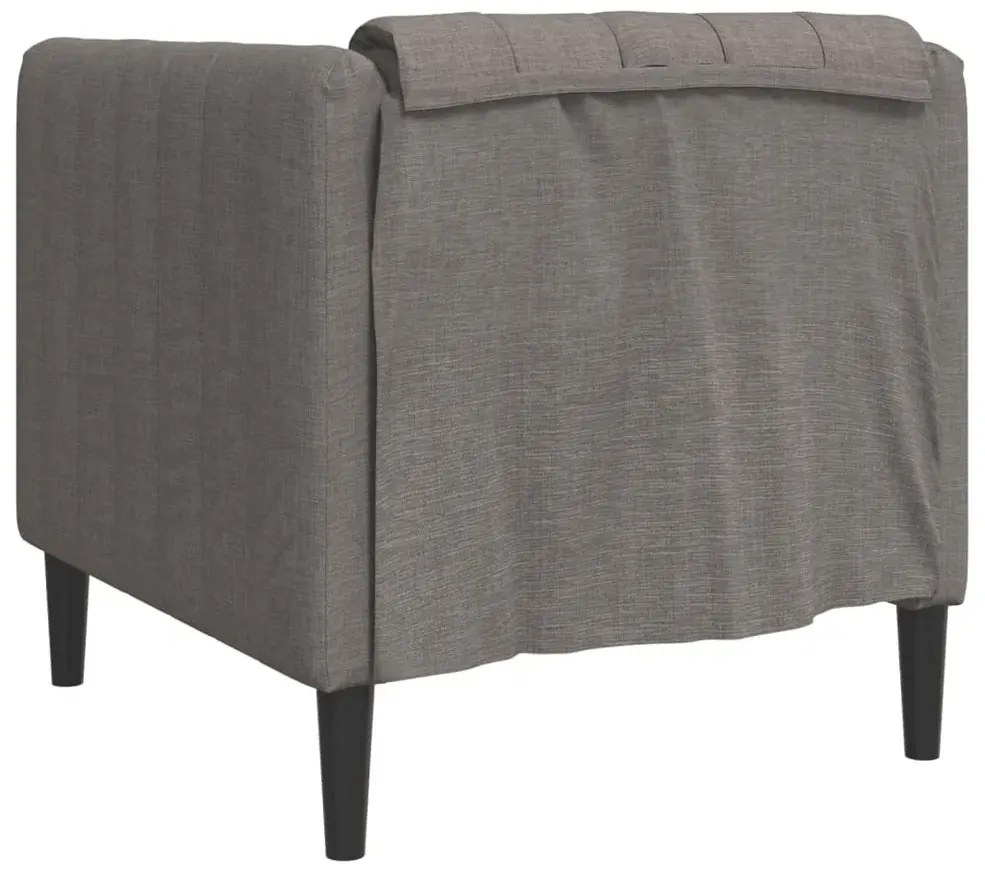 Tapicerowany fotel wypoczynkowy taupe T2-S77