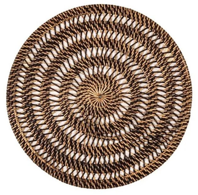 Rattanowa mata stołowa ø 36 cm – Tiseco Home Studio