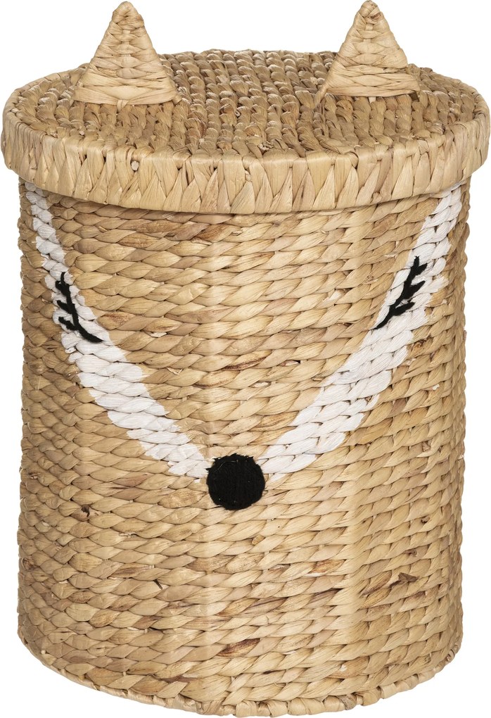 Kosz na zabawki zamykany Lisek, Ø 37 cm