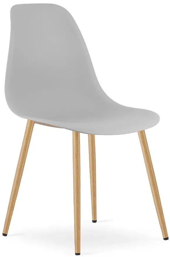 Szare minimalistyczne krzesło metalowe S0-D59