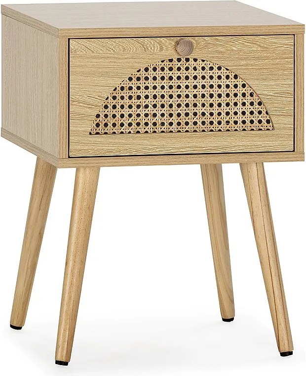 Stolik nocny Luna 1 szuflada kolor dębu