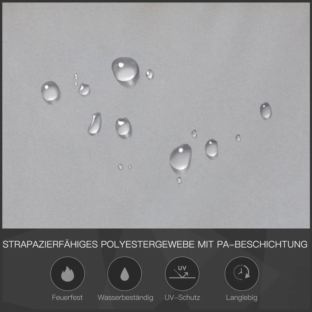 Outsunny Pawilon Grillowy z Ochroną Przeciwpożarową