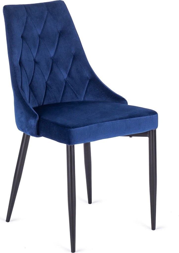 Aksamitne krzesło z niskimi podłokietnikami Cork