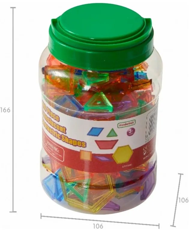 Masterkidz zestaw klocki montessori tangram mozaika 140 el.