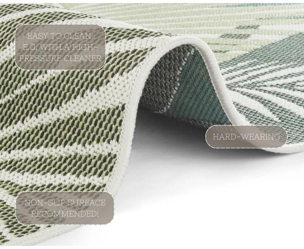 Zielony/beżowy dywan odpowiedni na zewnątrz 200x290 cm Vai – NORTHRUGS