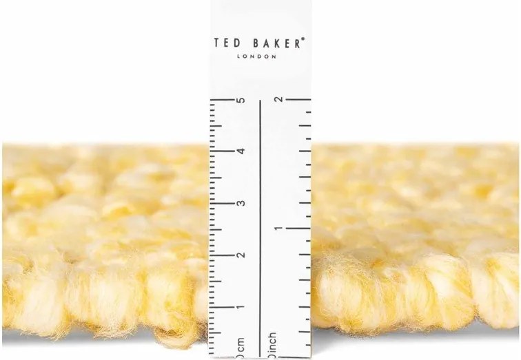 Żółty dywan z materiału bouclé tkany ręcznie 200x290 cm Notting Hill Portobello – Ted Baker