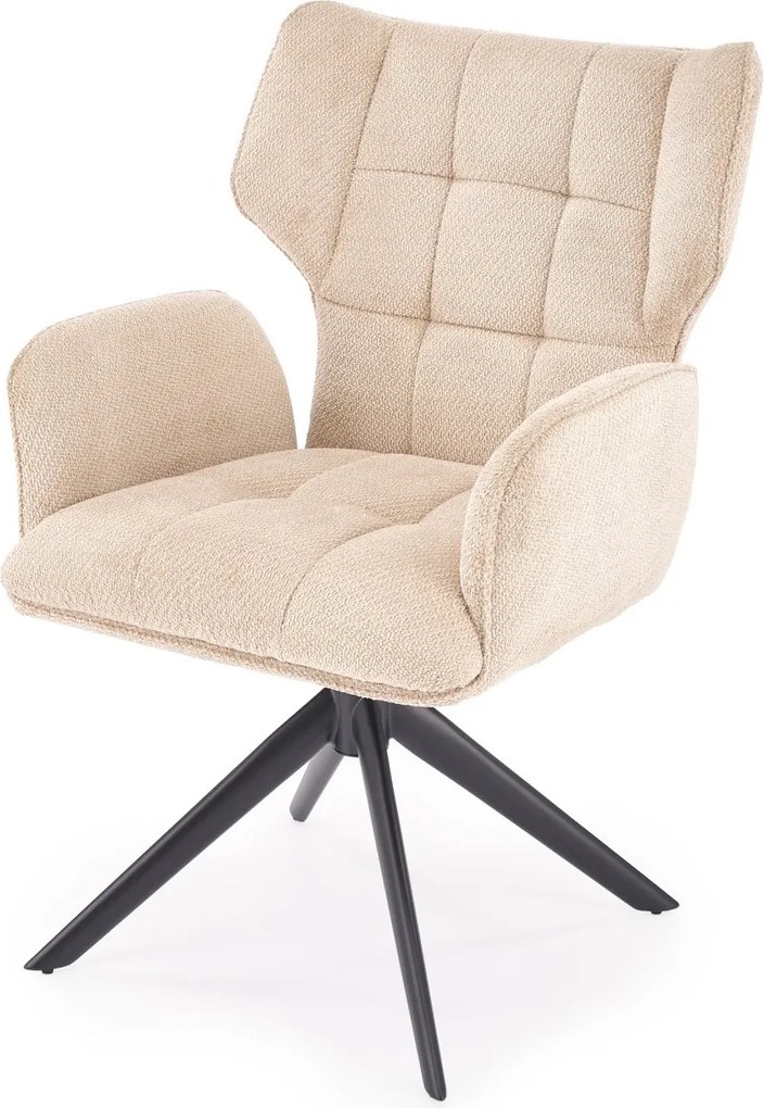 Obrotowe krzesło do jadalni z podłokietnikami K601 Halmar