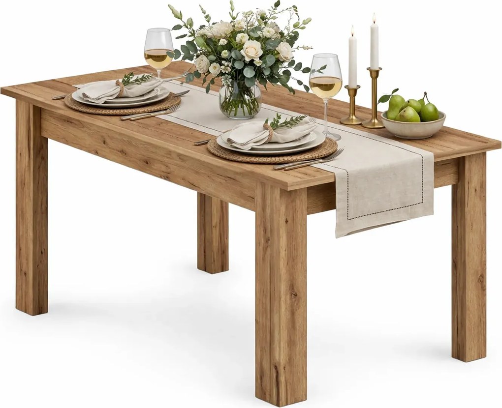 Prostokątny minimalistyczny stół kuchenny dąb craft P5-H23
