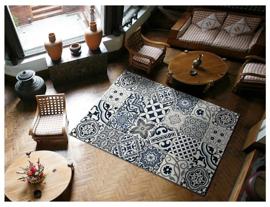 Niebieski dywan Universal Indigo Azul Mecho, 140x200 cm