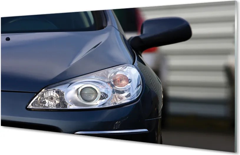 Szklany Panel Elegancki Czarny Samochód