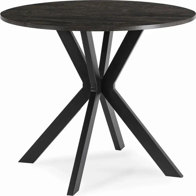 Okrągły stolik nowoczesny czarny 80cm N8-B26