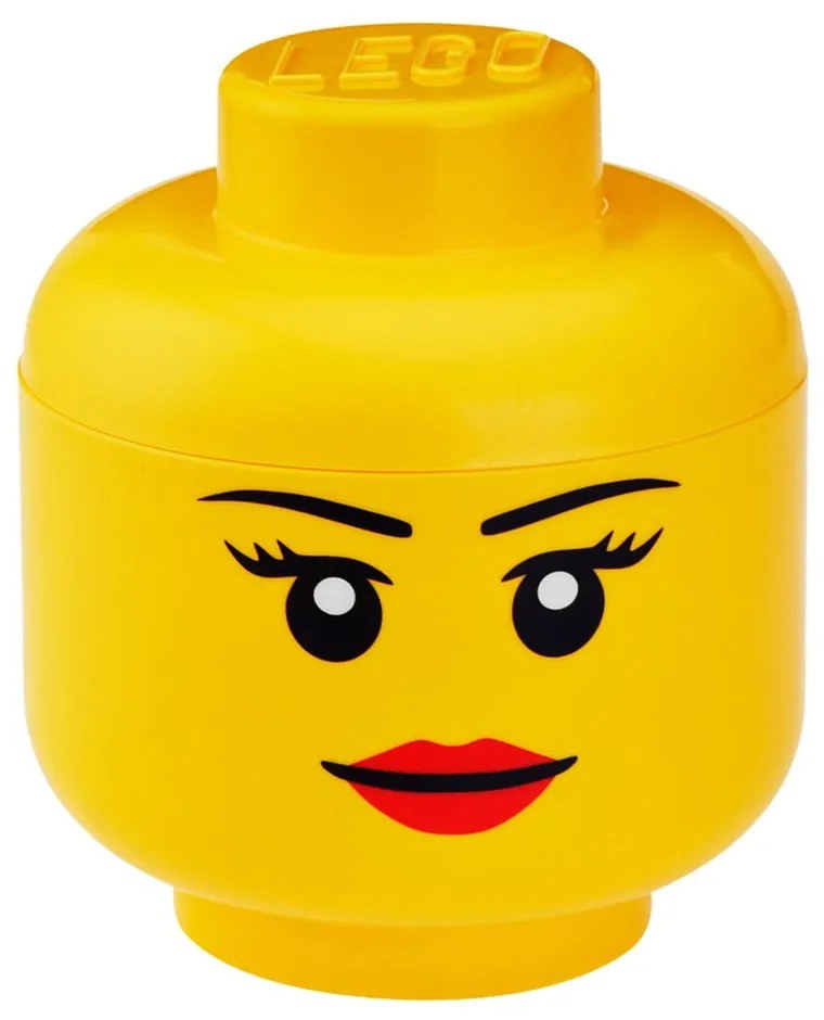 Pojemnik w kształcie głowy LEGO® Girl, Ø 16,3 cm