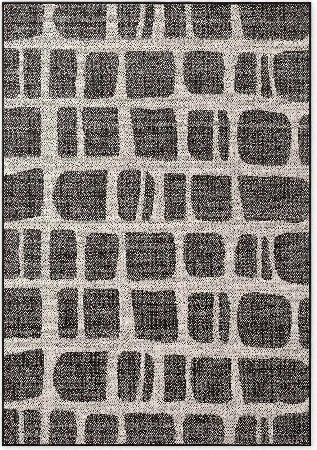 Czarno-kremowy dywan odpowiedni na zewnątrz 120x170 cm Haringey Ruskin – Ted Baker