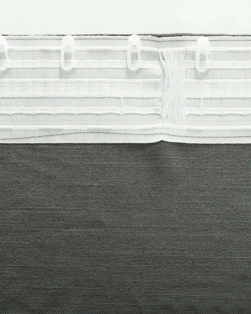Zasłona BASIC na taśmie marszczącej 140x280cm łupkowo-szary 1szt.